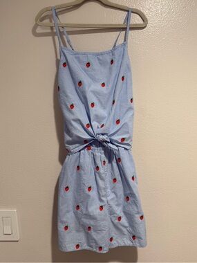 Boden Light Blue Top with Yellow Logo Detail